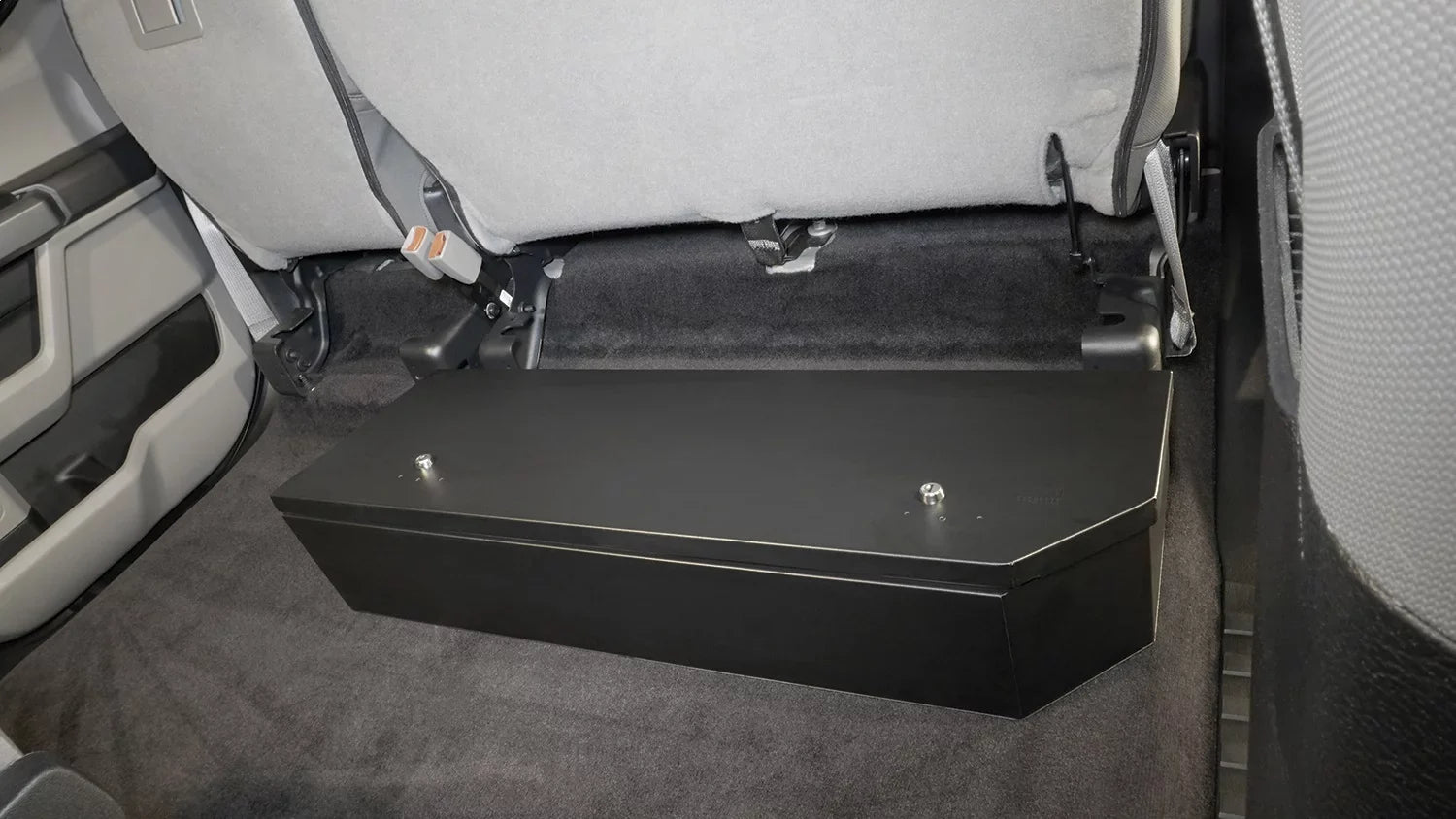 SuperCrew, 2/3 - 344-01 Tuffy Seat 2017-Current Products SuperDuty Ford Lockbox Ford Length; SuperCrew Under 2015-Current Security Black; F150