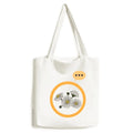 Bag White Flower Expression Sack Shoulder Chrysanthemum Canvas Tote