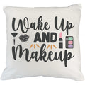 White for Beauty IN Themed Brush, Lovers, Powder Wake Gift Cosmetologist, - Makeup Artist w/ & Design or Merch Cover, Pillow & Palette up for Lipstick Makeup Lip, Makeup Pink Eyeshadow 20X20