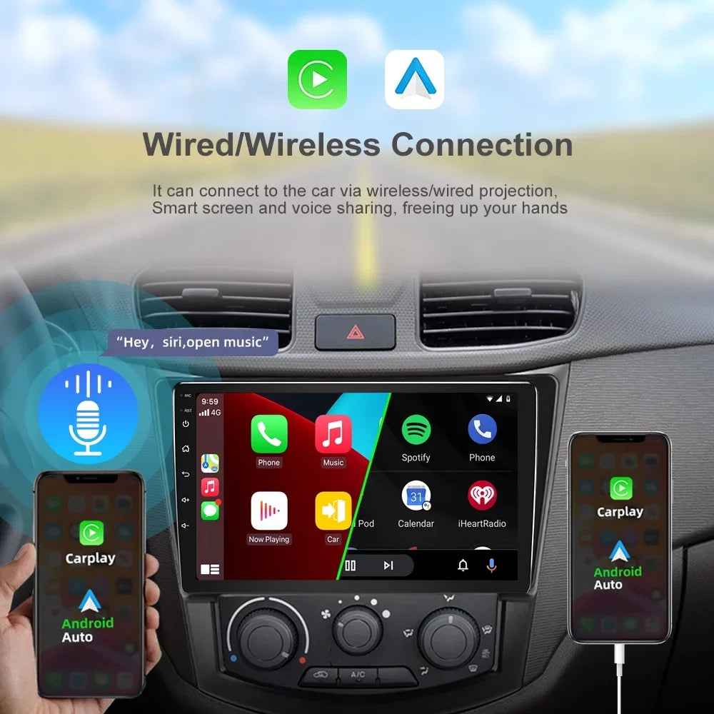 Camera Honda for 9" with Car CRV Screen Stereo Double 2007-2011 with Radio Carplay Touch Din JMANCE Backup Apple