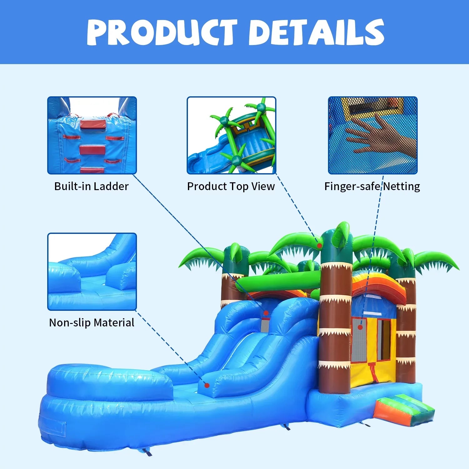 Inflatable Slide Air with Bounce 12 Inflatable GOOSH House and with x Commercial Bouncy for ft Water Bounce Fun, Fun Outdoor House Area Slide Blower, Backyard Water Water Slide House ft Bounce 22