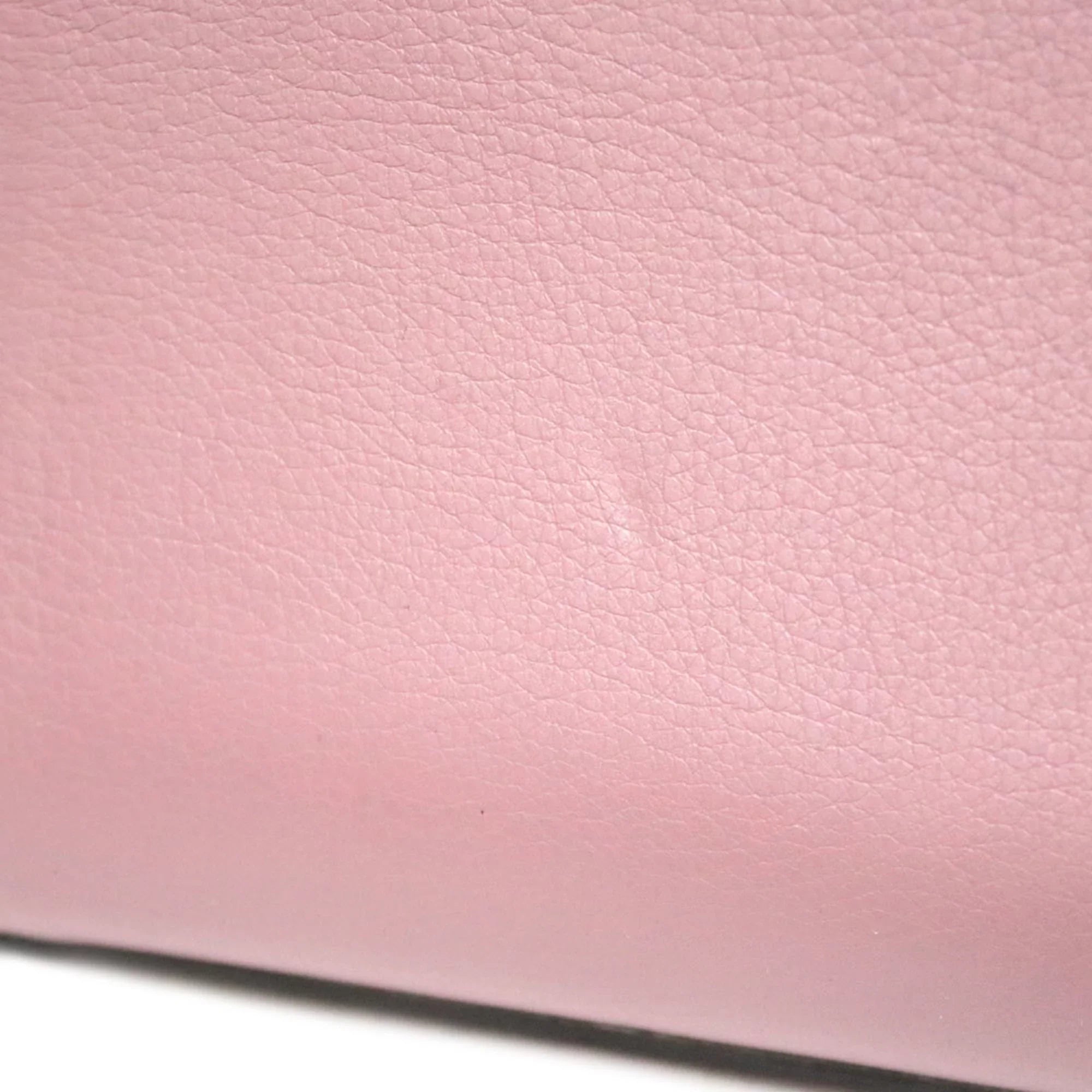 Leather FENDI Shoulder Pink Pre-Owned Bag Women's Fendi (Fair)