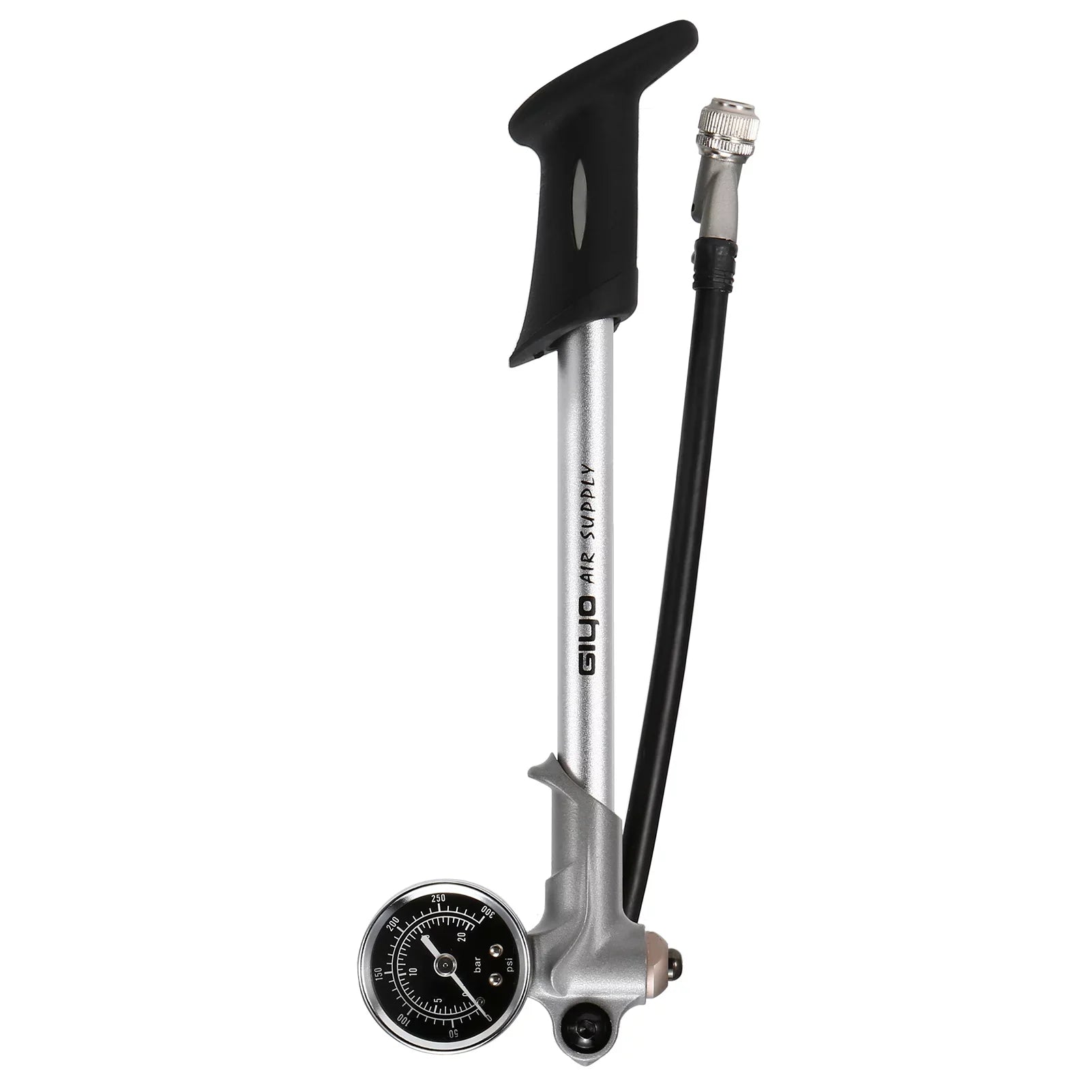 Pressure Schrader with Front and Fork for Air Suspension High Pump Front Arealer MTB Lock Bike 300PSI Valve Mountain Gauge With Pump Pump Lever