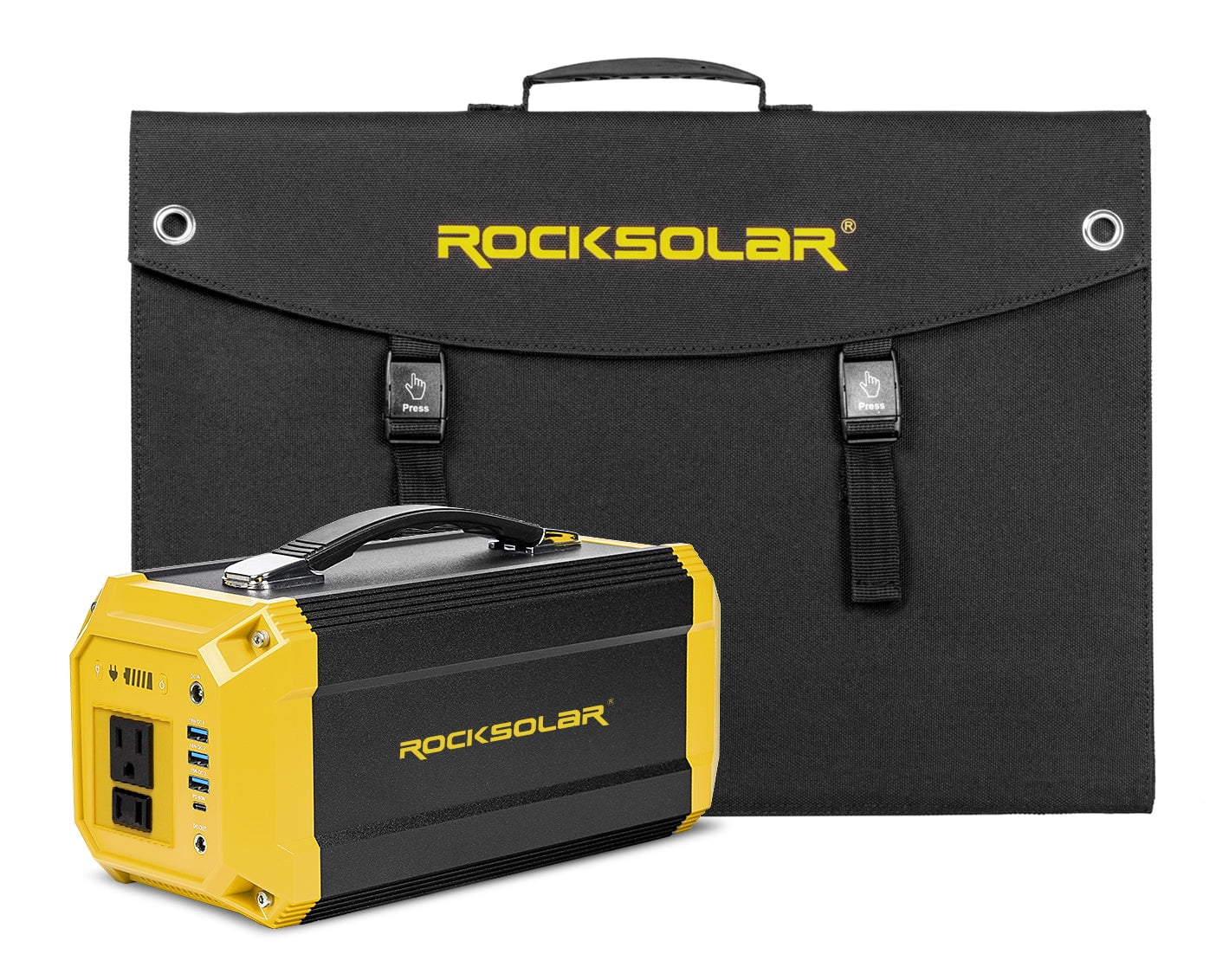 Generator Utility Panel Portable 60W Solar Foldable Station Power ROCKSOLAR Kit 300W with