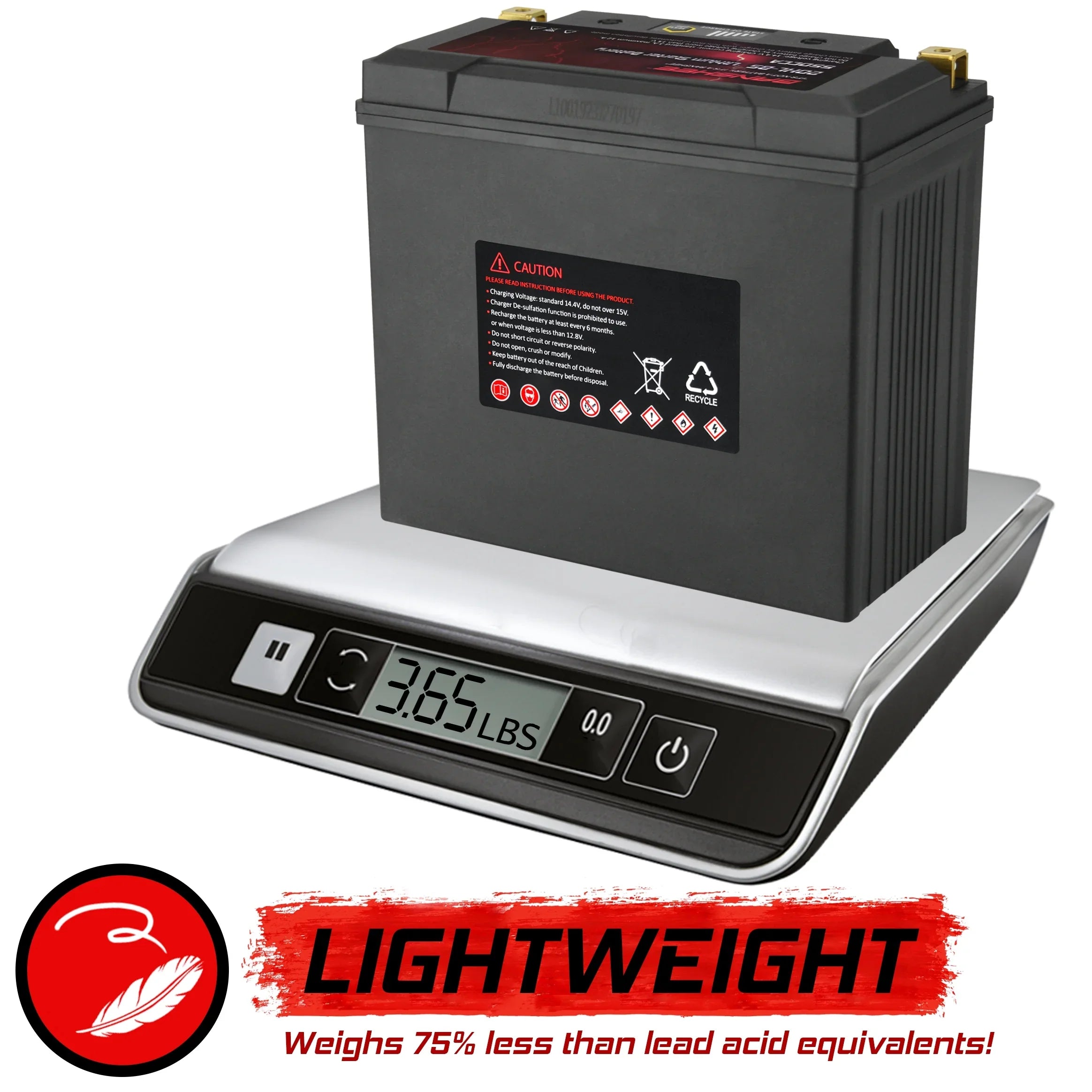 LiFePO4 2015 Battery 20L-BS WaveRunner Sport with Banshee to 2015 V1 Compatible Motorsports VX1100D Yamaha