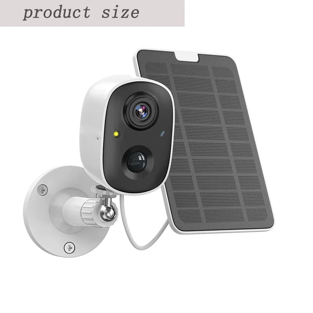Security Camera Motion Powe Audio, Detection, Siren Solar Alarm,Cloud/SD Outdoor, Color 2-Way Waterproof Storage,IP65 Vision 1080P Camera, Battery Wireless Surveillance WiFi Night