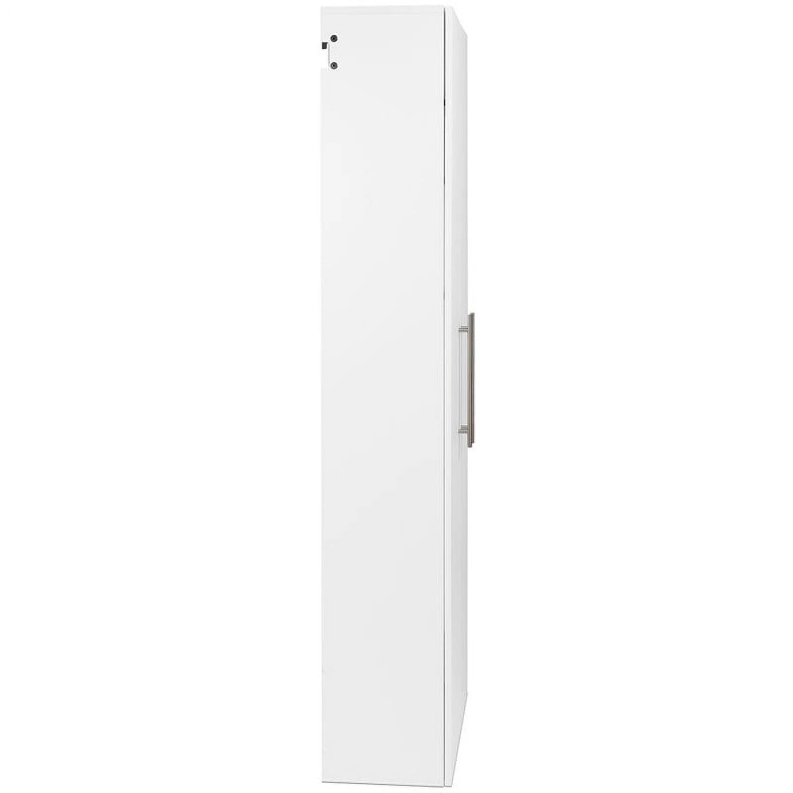 72" Garage Piece Wall Cabinet Row Large in Pemberly White Set Mounted 3