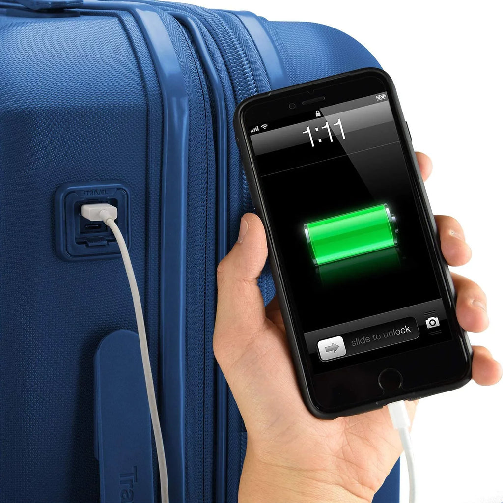 Set, Teal Luggage Elite Omni Luggage Hardside 3-Piece Spinner