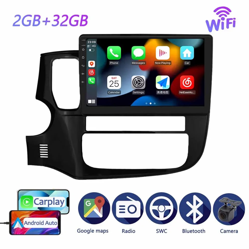 Navigation 2018 For - Car Auto Outlander Multimedia 3 Radio Android Player 2012 GPS GF0W GG0W Mitsubishi Android Carplay
