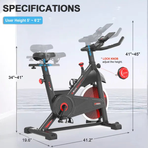 Gym Comfortable Cycling Exercise with Stationary, Home Fitness Workout Bike Bike