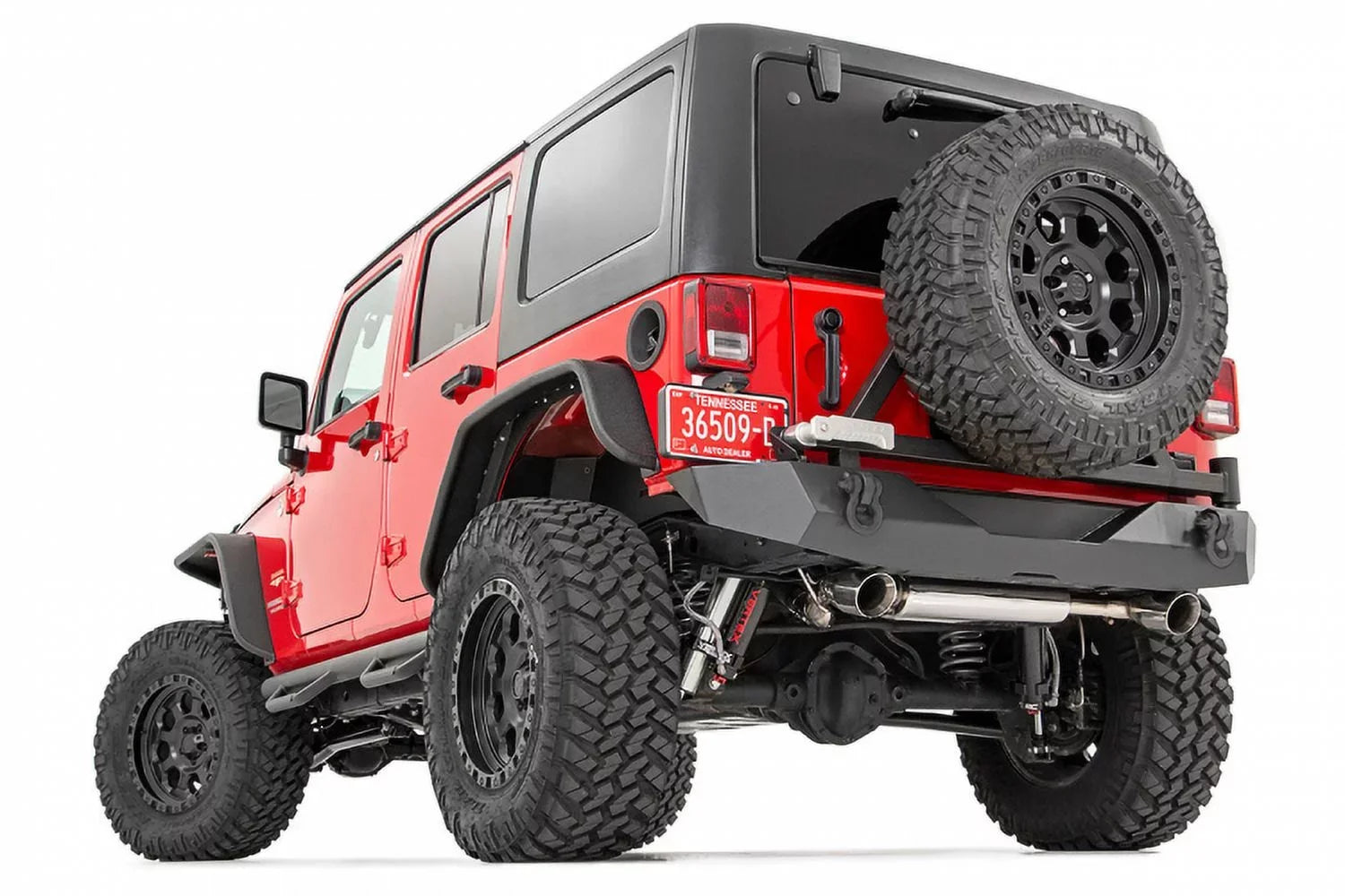 Country Bumper 2007-2018 Wrangler Rough Rear w/Tire - Carrier JK 10594A for Jeep