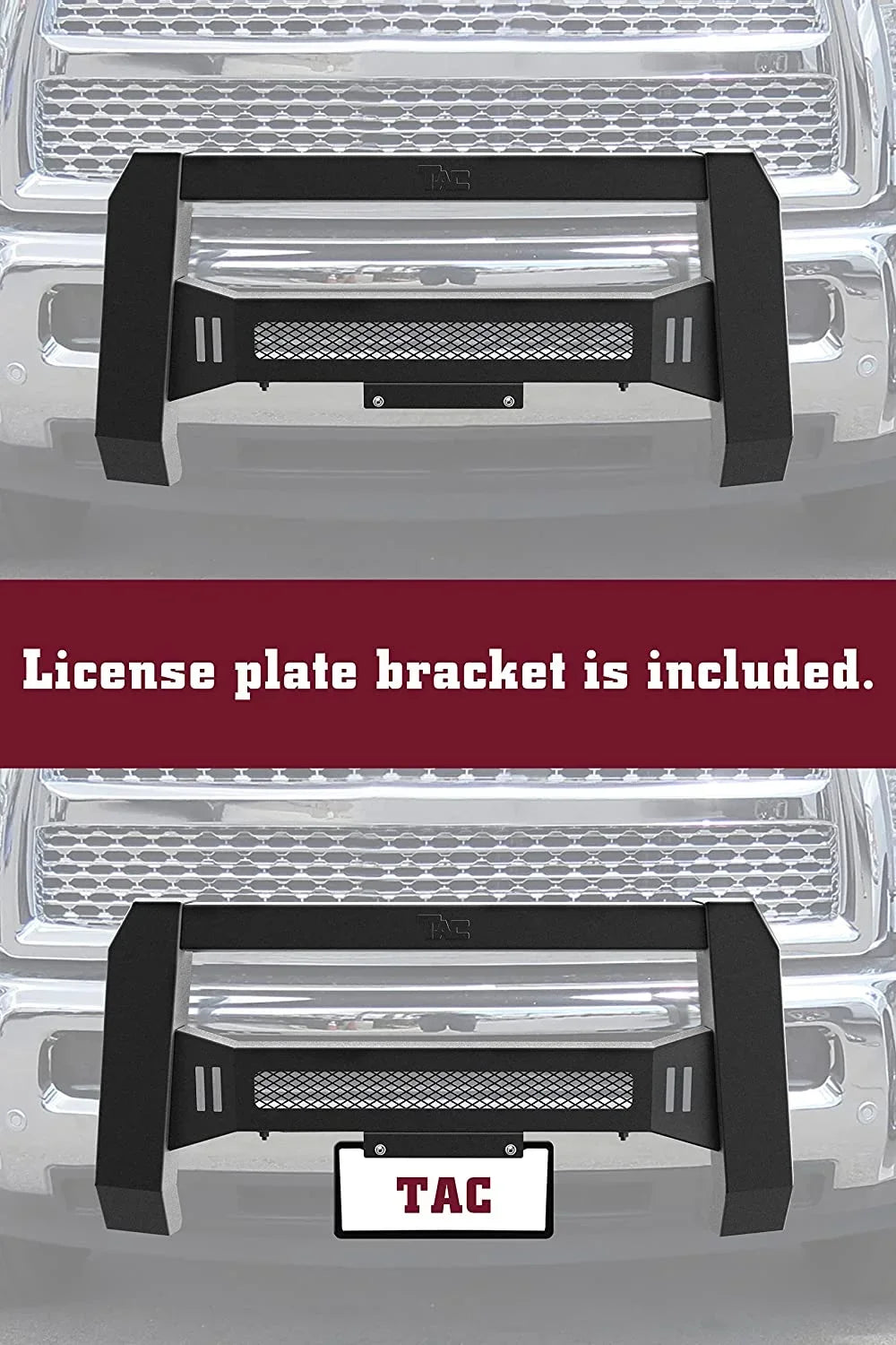 Modular Textured Mesh TAC 2005-2023 (Predator Version) Fine with Truck Pickup Tacoma Bull Toyota Bar Compatible Black