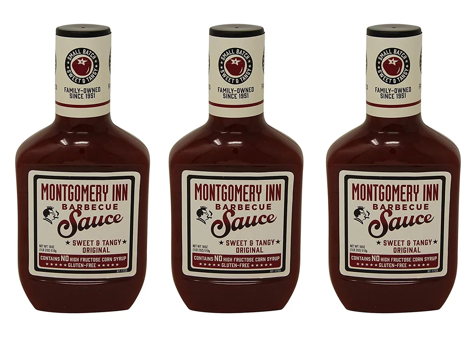 18oz 3) (Pack Sauce, Montgomery of Inn Original, Barbecue