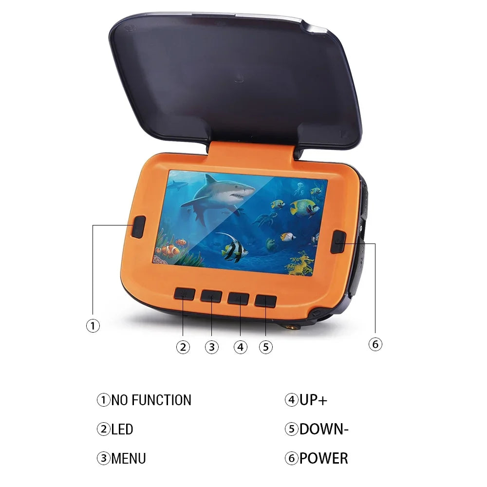 Camera River 4.3in Underwater Vision CS Pixels 120 with 8 Ice Degree LCD for 300000 Night Fishing Fishing Digital Lixada