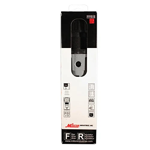 Piggyback Regulator NPT Milton Filter 1110-5 Polycarbonate 0.37 in.