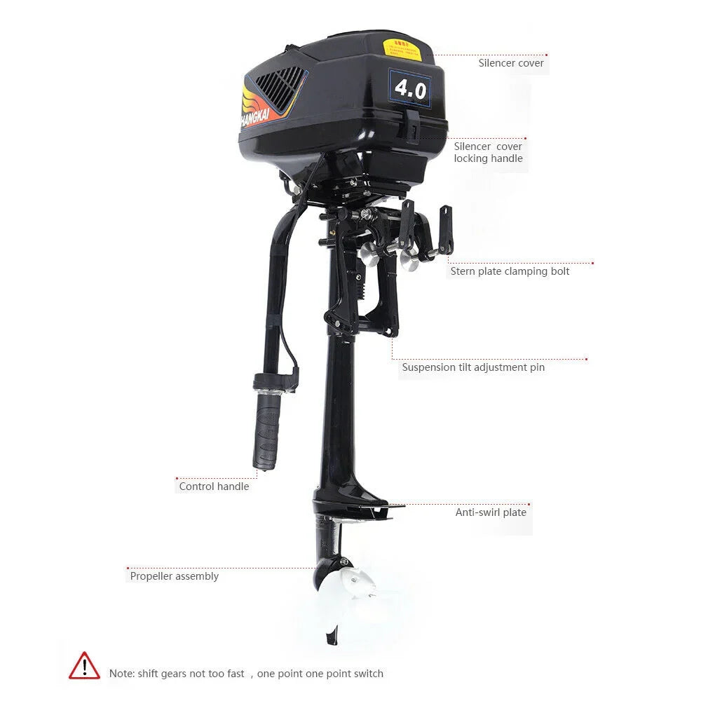 Trolling Motor Propeller Fishing HANGKAI Electric Outboard 48V Engine Boat 1000W