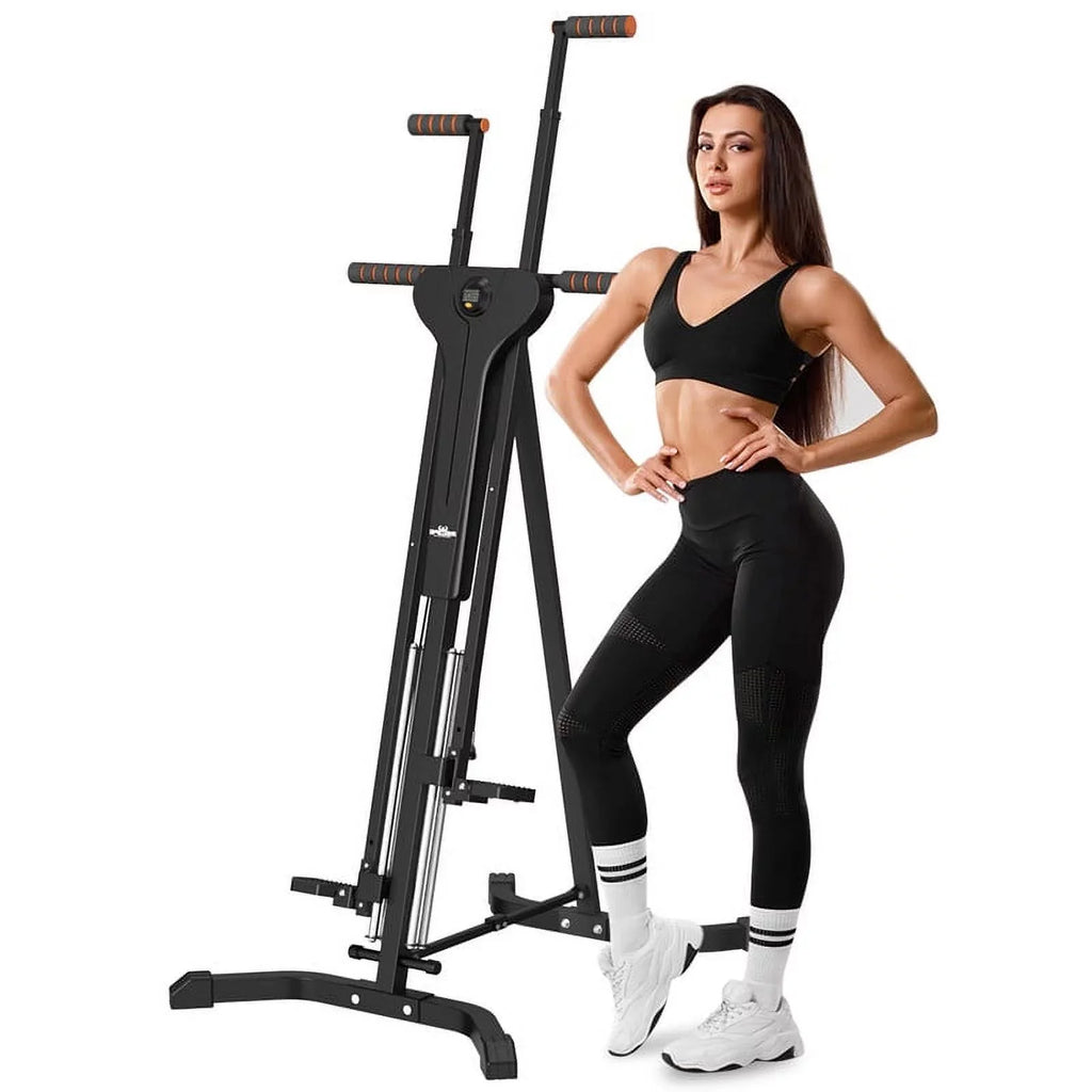 Climber Gym Relife with Adjustable 5 Vertical Machine for Display Home LCD Exercise Levels Sports