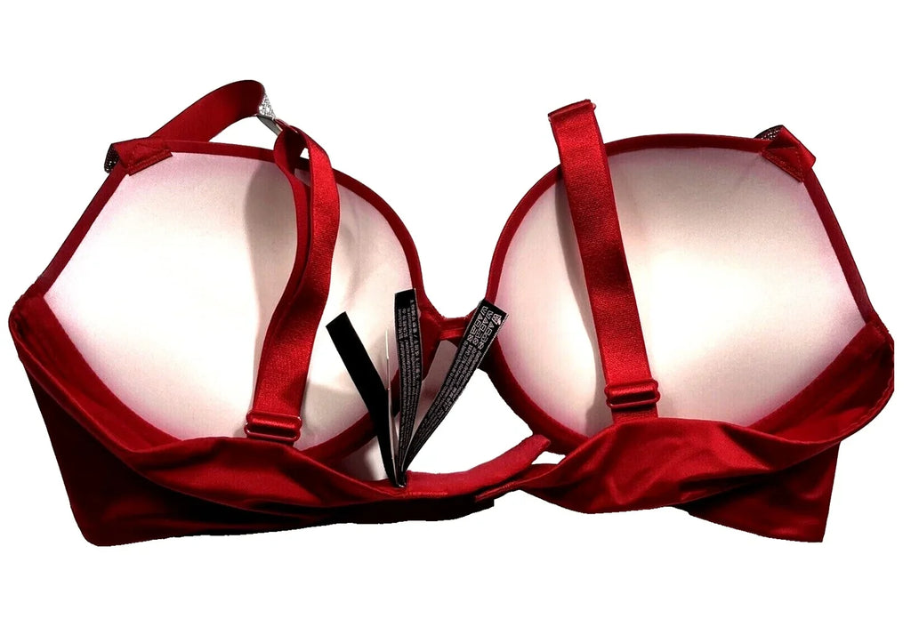 38B Push-up Size NWT Bra Victoria’s Lipstick Strap Red Very Cup Sexy Shine Secret