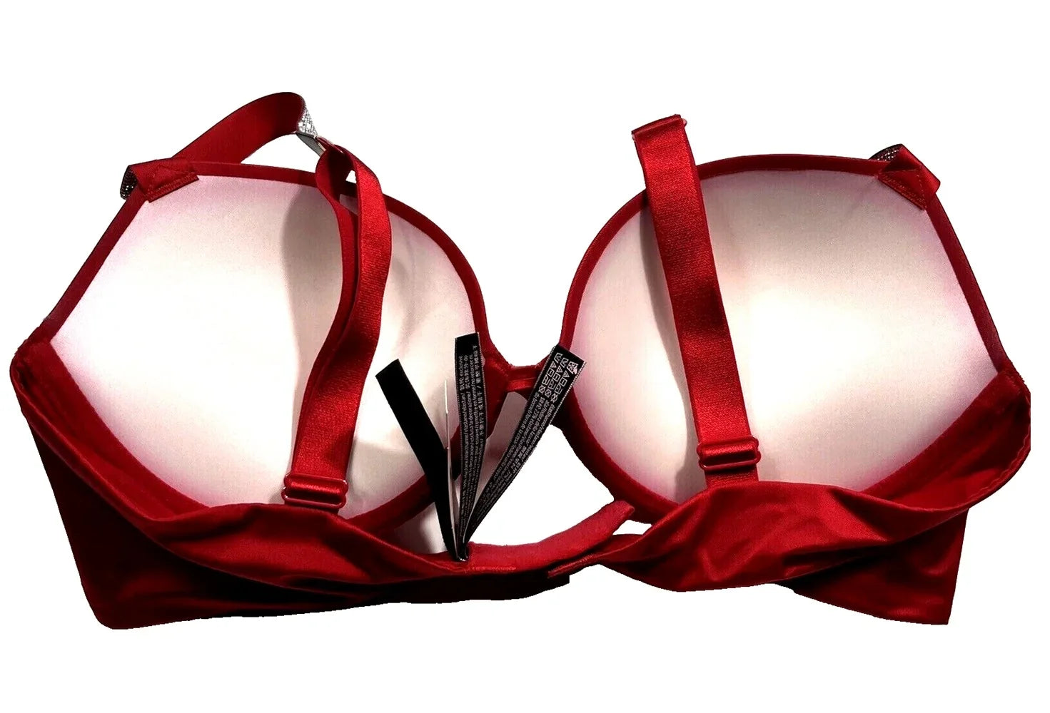 38B Push-up Size NWT Bra Victoria’s Lipstick Strap Red Very Cup Sexy Shine Secret
