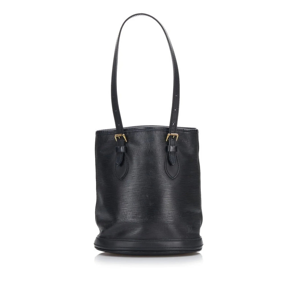Tote LOUIS Bucket Pre-Owned (Fair) Noir VUITTON Bag Black Epi Louis PM Ladies M58992 Shoulder Leather Vuitton