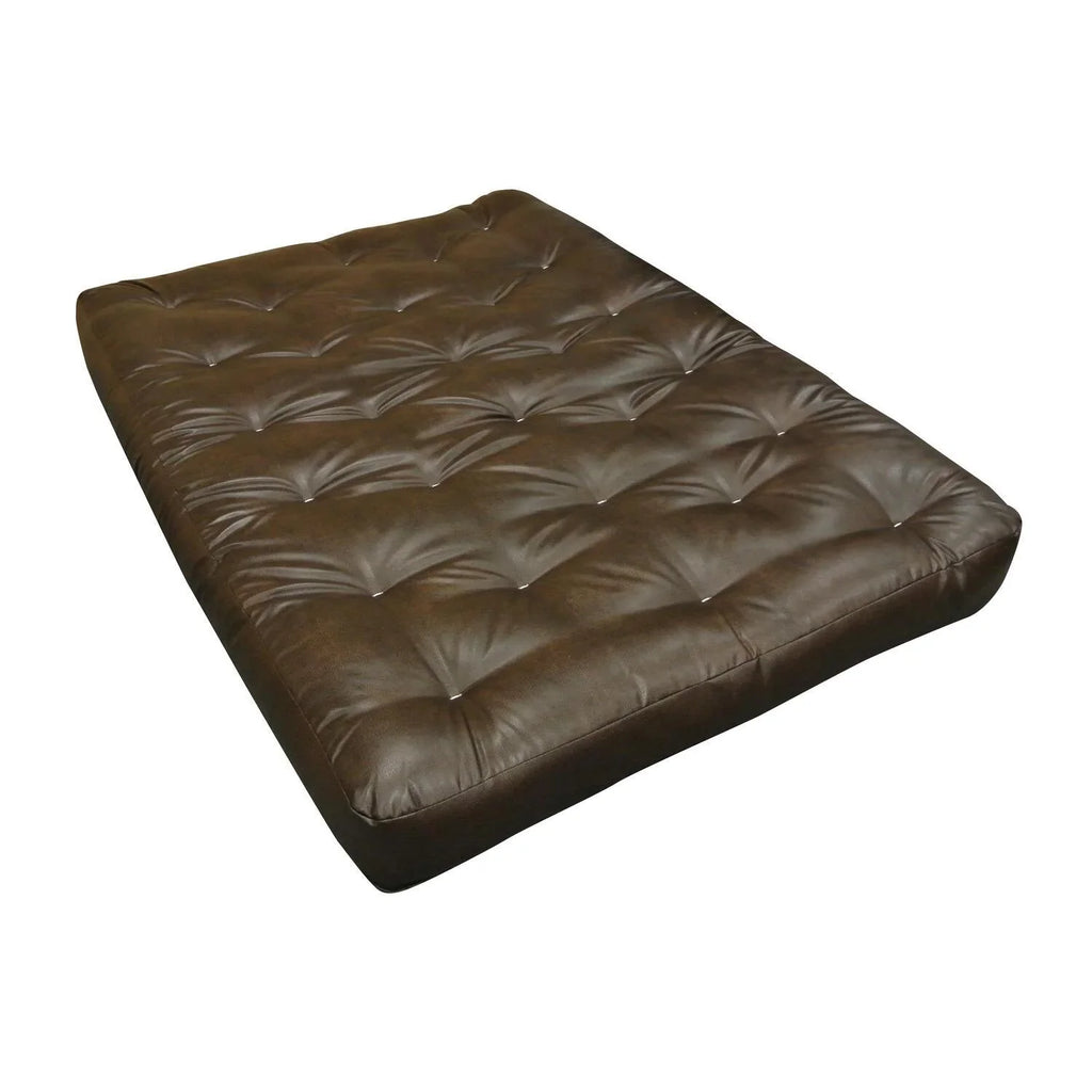 King #604 All Mattress-Color:Leather,Material:Cotton,Quantity:1 Futon Cotton Leather 4"