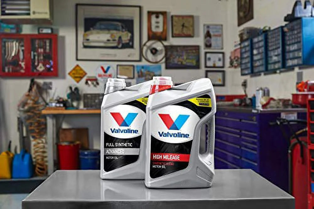 Mileage Jug, Pour Bottle, Valvoline 10W-30 - Motor EZ sold Quart Synthetic High 5 each by Oil, Full