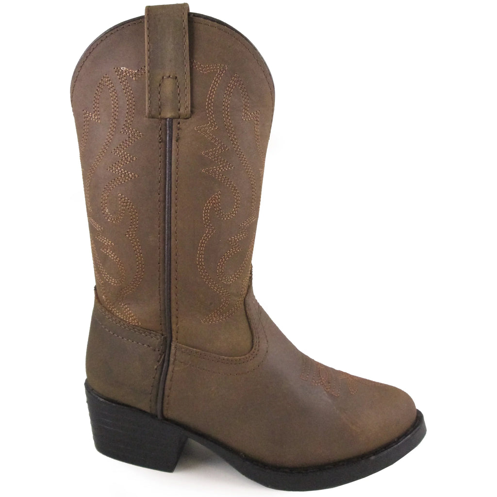Toe Brown 9 Boys' Mountain US Denver Western Boot Smoky D(M) Round