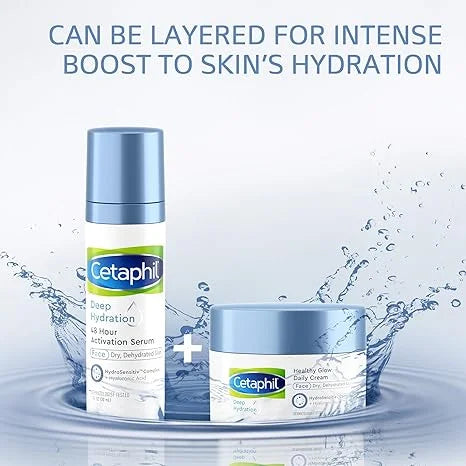 48Hr Hyaluronic Activation for Sensitive B, Recommended oz, Hr Skin, Sensitive Dermatologist Dry, & Vitamin Face Cetaphil E Hydration Acid, Serum, Skincare 48 With Brand Moisturizer fl Deep 1