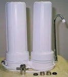 Clear Custom Crystal Ceramic Filter Double by KDF/GAC Countertop Water & Supply