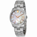 LX Dial Pearl Mother Steel 0606619 Stainless Watch of Ladies Movado