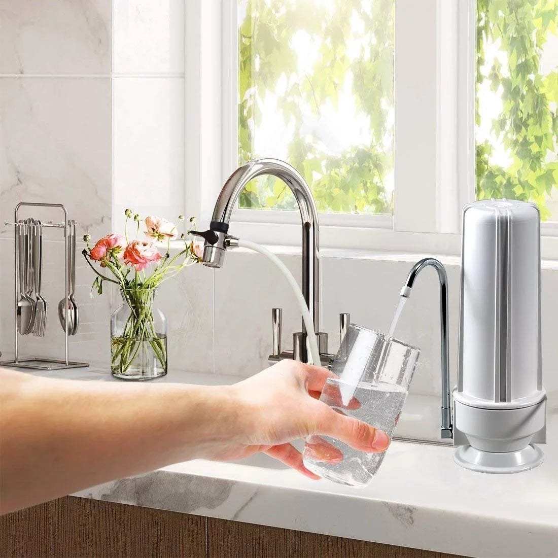 NU Filtration Countertop Stage Water System Aqua 1