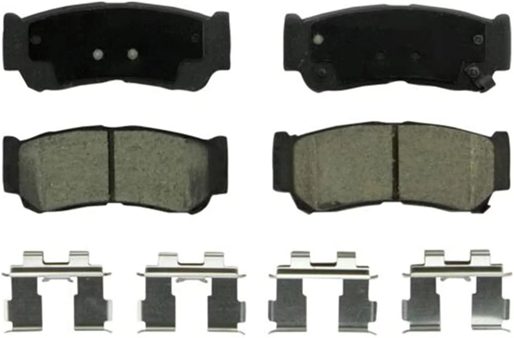 Santa Brake - Rear Brakes Ceramic Hyundai Detroit 2008 Replacement w/Hardware 2009 Fe and Front Pads Brake for 2007 Axle Pads