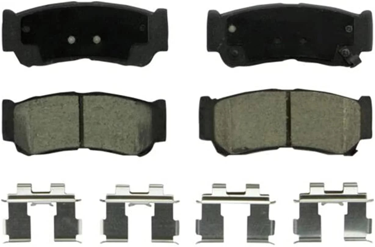 Santa Brake - Rear Brakes Ceramic Hyundai Detroit 2008 Replacement w/Hardware 2009 Fe and Front Pads Brake for 2007 Axle Pads