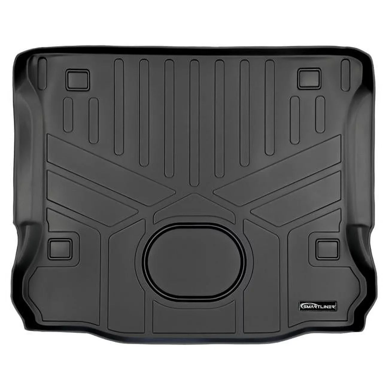Black Cargo for All Floor 2015-2018 Style - Wrangler, Jeep Old JK Trunk Body Mat Liner Weather