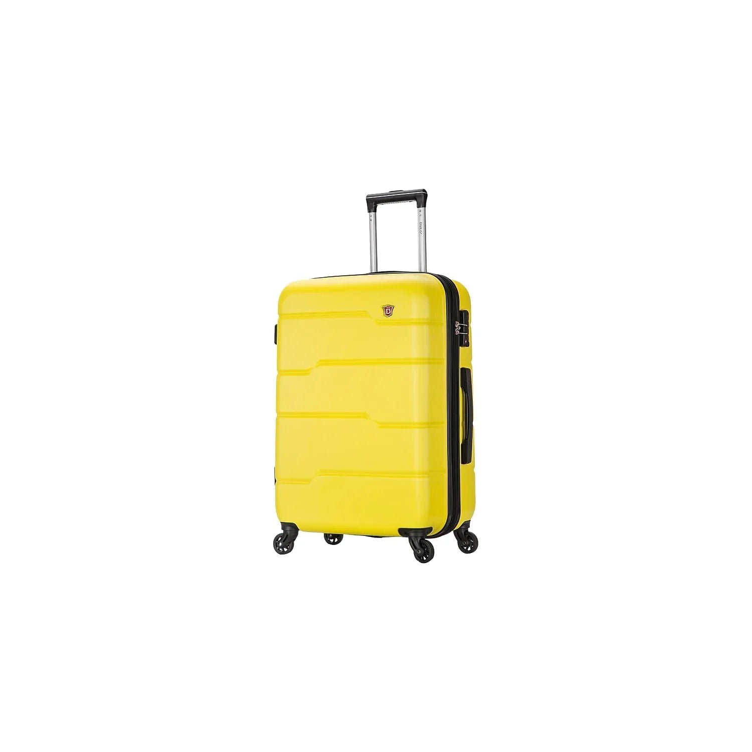 Luggage Yellow (DKROD00M-YEL) RODEZ Plastic DUKAP 4-Wheel Spinner