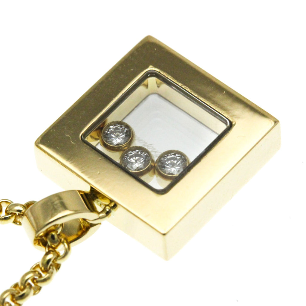 Men,Women Pendant Necklace (Good) Happy (Gold) Fashion (18K) Diamonds Chopard Necklace Pre-Owned Yellow Diamond Square 79/3210 Gold