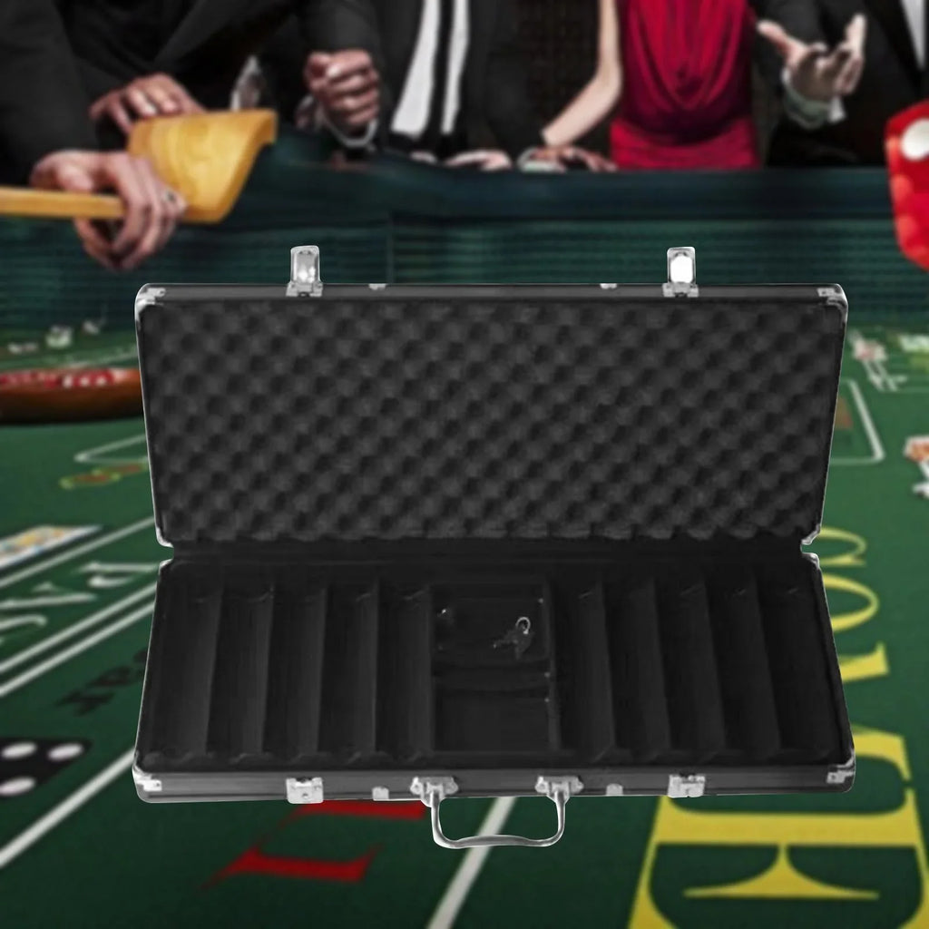 Capacity Chip Aluminum High Almencla Solid Black Thicken Alloy Box Suitcase Carrying Case