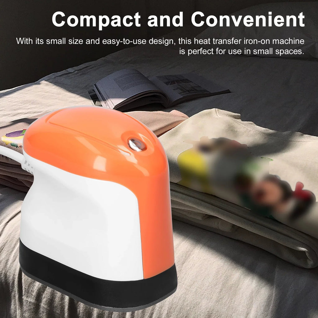for Hat T-shirts Electric Portable Press Machine Iron Heating DIY Heat Machine Multi-modes Compact Iron-On Transfer Auto Easy Clothes Multifunctional Bags Carevas