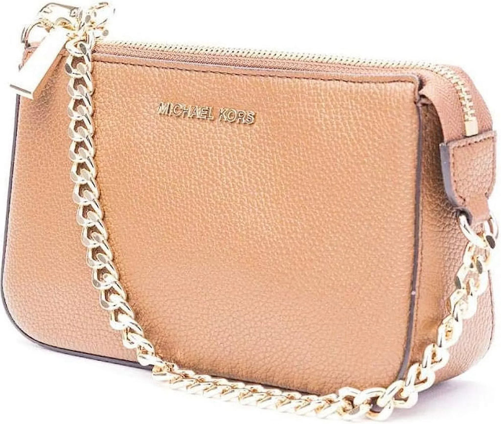 Kors Small Michael Leather Handbag Shoulder (Luggage) 32F7GFDW6L-230 Womens Pouch
