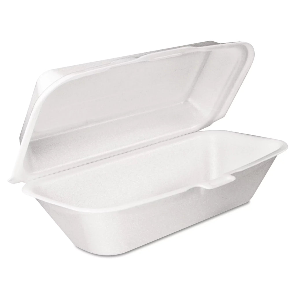 5.3 with 9.8 4 x Foam Removable 3.3, 125/Bag, Container Hinged White, Lid x Dart Bags/Carton Lid, Hoagie -DCC99HT1R Container,