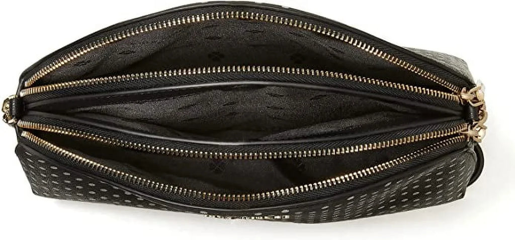 York Dots Crossbody Bag Kate Spencer Women's Metallic New Spade Double Zip