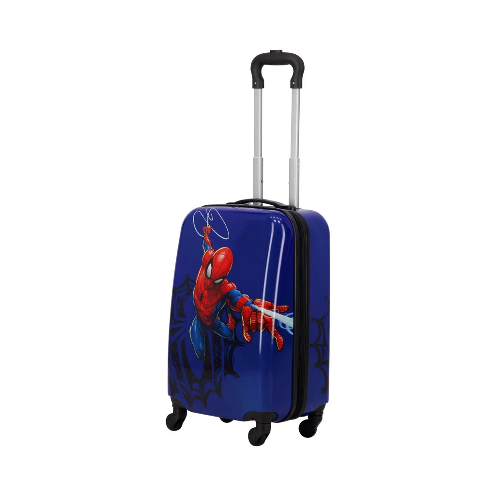 Spinner Rolling with 21 Marvel Blue Wheels, Spider-Man Inch On Kids Hardshell Luggage, Carry Suitcase