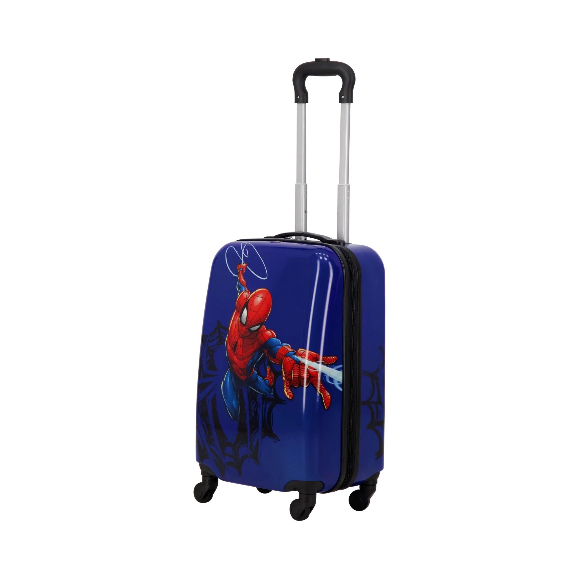 Spinner Rolling with 21 Marvel Blue Wheels, Spider-Man Inch On Kids Hardshell Luggage, Carry Suitcase