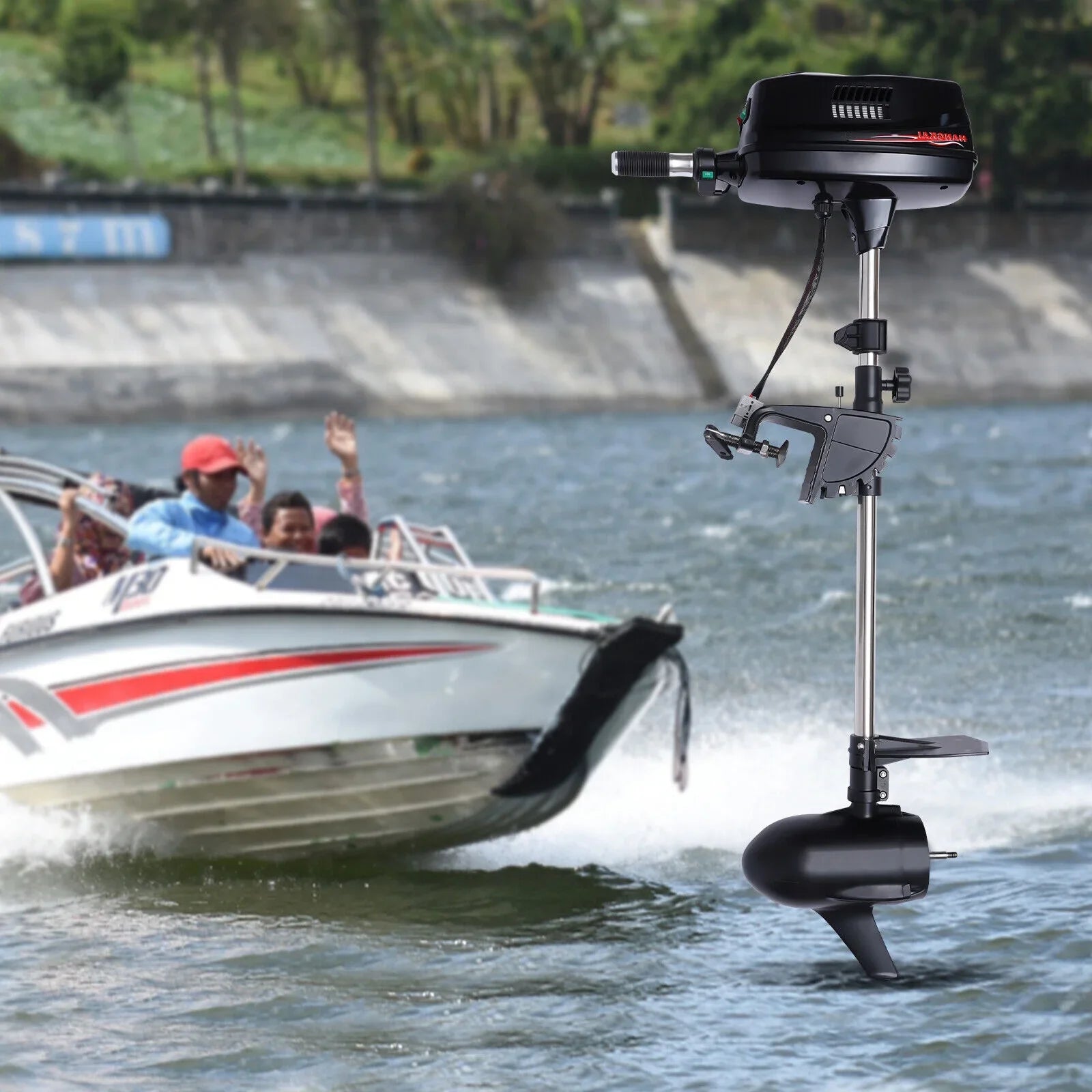 Electric Outboard Tiller Control Fishing Trolling 2.2KW 60V 10HP Engine Brushless Motor Heavy 3000 Boat Motor Duty R/Min ZhdnBhnos