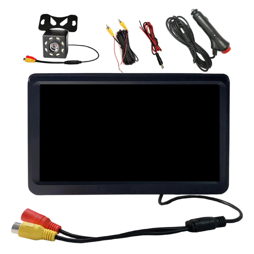Monitor LED Parking Cable 7" SUV Installation Assist LCD Screen 8 Easy Park Camera Car Waterproof Vehicle Rearview Car System 10M Video