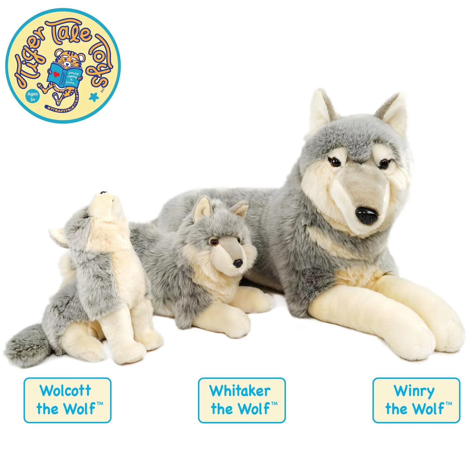 '- - by Stuffed Plush Inch The Including Tiger Winry Wolf Dog Measurement) Tail 27 Tale Toys Animal (Not