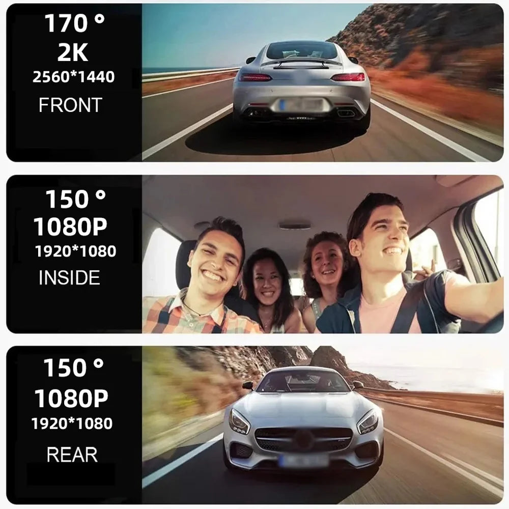 Car Wide Rearview Auto Car Auto Cam Mirror Car Dashcam,Auto Dashcam Dashcam Rearview 3 Car Auto Camera Cam Video Cameras Car - Mirror Car 3 WIFI - Safety Dash Car Dash Wide Wide Clear Spirastell