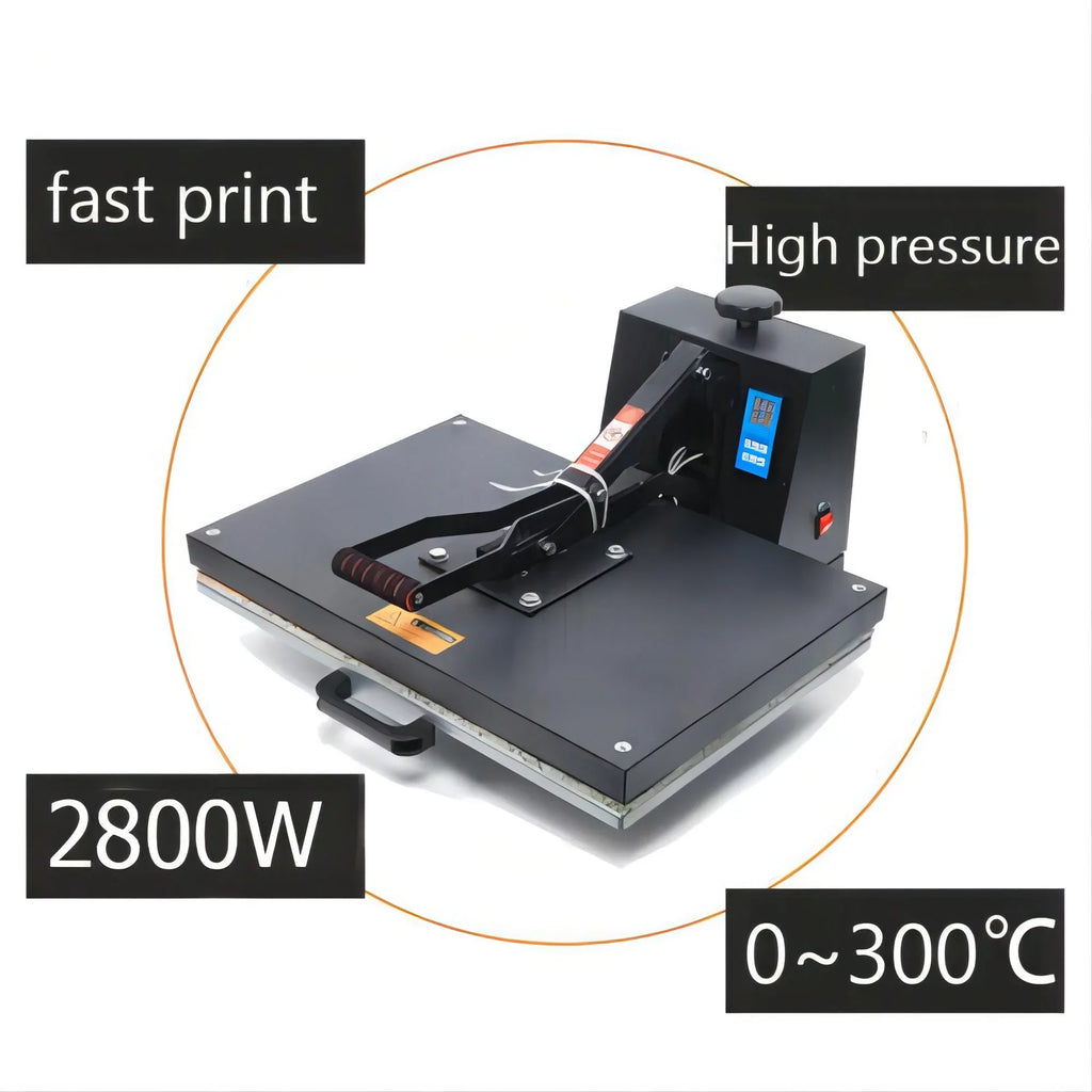 Sublimation Anqidi Pressure Adjustable Press Printer 16" Digital Machine x 0~250℃ 24" TEMP Clamshell Heat Time T-shirt Transfer