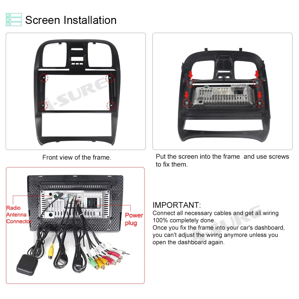Sonata Player 2001-2005 2+32G Android 11 Srereo CarPlay for Wireless Car Hyundai