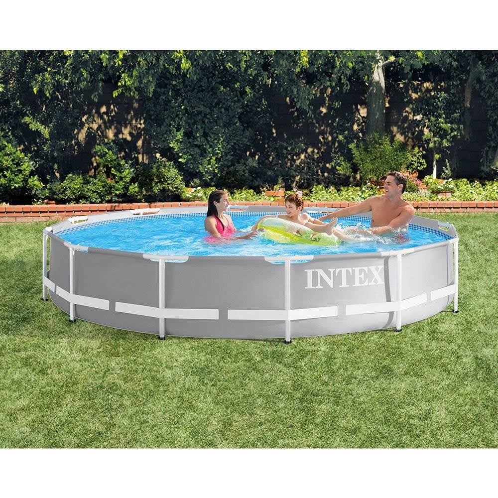 Ft Set Steel Pump Prism 12 Filter In Intex Intex Easy Frame Pool | 30 Pool x
